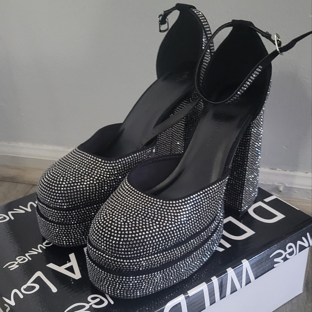 Forever21 Rhinestone Platform Heels